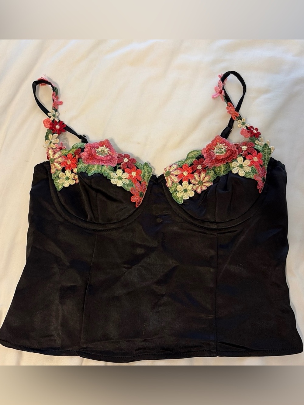 Cute Princess Pollly Black Flora Top